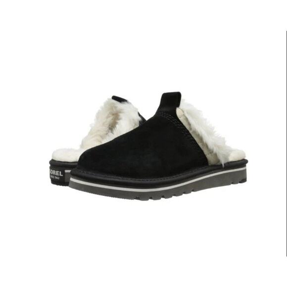 SOREL Newbie Elk Suede Slip-on Slipper clog Shoes Womens Size 11 - Picture 1 of 5